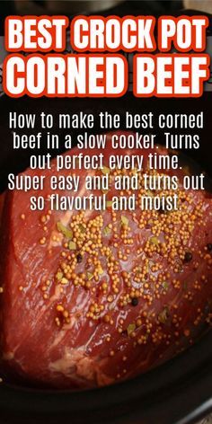 the best crock pot corned beef recipe is in this slow cooker and it's ready to be eaten