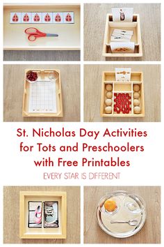 st nicholas day activities for tots and preschoolers with free printables from every star is different