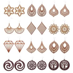 Vintage Statement Earrings, Laser Cut Wood Crafts, Laser Cut Earrings, Costume Jewelry Earrings, Ethnic Earrings, Women Gifts, African Jewelry, Wooden Earrings, Laser Cut Wood