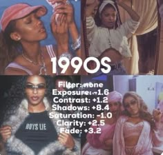 an advertisement for the 1990s's featuring models