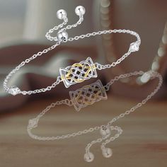 The timeless Celtic knot design, with no beginning or end, signifies eternal love, faith, friendship, and unity. This bracelet is the perfect representation of connection and strength. Made from 925 sterling silver, this bracelet is hypoallergenic, nickel-free, and lead-free, ensuring durability and safe wear. It won't tarnish, fade, or turn your wrist green! Ideal for birthdays, holidays, or any special occasion. Comes with a beautiful jewelry box and silver polishing cloth. Celtic Knot Bracelet, Silver Bracelet For Women, Celtic Knot Designs, Silver Bracelets For Women, Knot Design, Knot Bracelet, Eternal Love, Bracelet For Women, Sterling Silver Bracelet