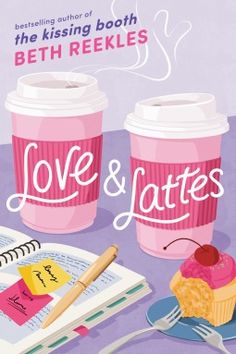 the cover of love and lates by beth reekiles, with two cups of coffee