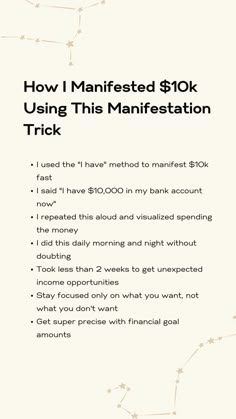 369 Money Manifestation, How To Manifest Money, Visualization Manifestation, Visualization Techniques, Attracting Money, Second Brain, Manifesting Vision Board, Attraction Affirmations, Money Manifestation