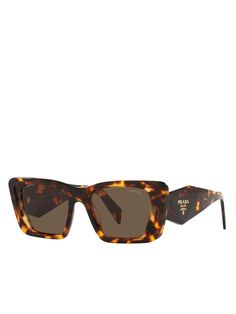 * Prada Symbole
   
 * Frame Colour: Havana Honey
   
 * Lens Colour: Dark Brown
   
 * Frame Shape: Butterfly
   
 * Frame Type: Full Rim
   
 * Frame Material: Acetate
   
 * Polarised: No
   
 * Style ID: SPR08Y 01V8C1
   
 * Includes Prada case & Care card
 * Made in Italy
   

 
Measurements 

 * Lens width: 51mm
   
 * Lens height: 41mm
 * Bridge Size: 18mm
   
 * Temple Length: 145mm
   

 
*There may be a slight difference in the tone of colours depending on the
resolution of your monito Prada Sunglasses Aesthetic, Prada Symbole Sunglasses, Shape Butterfly, Lens Colour, Fashion Landscape, Cool Glasses, Work Fits, Brown Frame, Butterfly Sunglasses