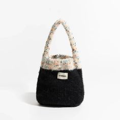 Add a touch of coziness to your style with the Multicolor Knitted Bucket Bag. The soft-touch knit material and plush texture make it a perfect handbag for casual and comfy occasions. Soft touch knit material Plush texture Handbag Size: length 16cm (6.2inc) width 5cm (1.9inc) height 20cm (7.8inc) Strap size: height 14cm Purple Contacts, Vest Style Women, Chic Y2k, Hip Hop Fashion 90s, Egirl Fashion, Y2k Summer Outfits, Crop Pullover, Outfits 90s, Y2k Necklace