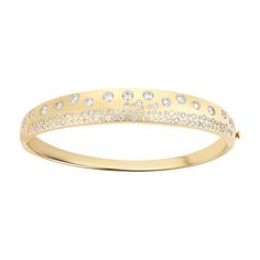 Tapered Scattered Diamond Bangle Yellow Gold Bangle, Gold Bangle, Diamond Bangle, Gold Bangles, Bangles, Fine Jewelry, Diamonds, Yellow Gold, Yellow