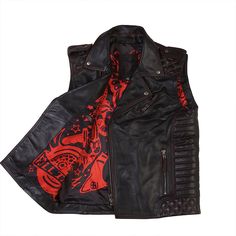 Stay stylish and warm in our men's vest, meticulously crafted from real lambskin leather. This vest is not just a piece of clothing, it's a statement of elegance and sophistication. Designed with an eye for detail, it features a unique quilted pattern sewn with vibrant red thread. This striking contrast gives the vest a bold and distinctive look that is sure to make you stand out in any crowd. Our lambskin leather vest is not only a statement piece, but also a testament to superior craftsmanship. Each vest is handcrafted with utmost precision, ensuring a perfect fit and finish that compliments your physique. The genuine lambskin leather is soft and supple, providing a comfortable wear. It's also incredibly durable, promising you a vest that will stand the test of time and become a staple i Motorcycle Vest, Trendy Jackets, Red Thread, Black Motorcycle, Men's Leather Jacket, Quilted Pattern, Real Leather Jacket, Vest Outfits, Leather Vest