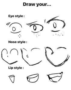 the different facial expressions drawn by someone in this drawing lesson, which shows how to draw faces