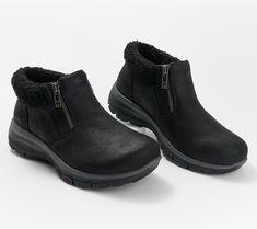 Inspire some serious style adoration with the cool-weather comfort of these ankle boots. From Skechers. Easy Going, Winter Boots, Repellent, Water Repellent, Fashion Shoes, Shoe Boots, Ankle Boots, Boots, Water