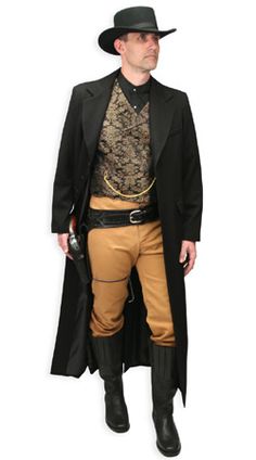 Old Western Outfits, Western Outfits For Men, Wild West Clothing, Fantasy Galaxy, 1800s Clothing, Cowboy Action Shooting, Steampunk Men, Weird West