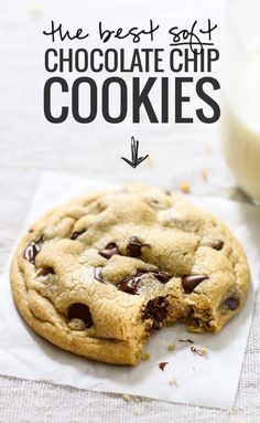 the best chocolate chip cookies are made with only 3 ingredients and they're so good to eat