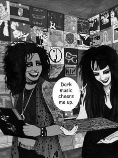 Cartoon Art Illustration, Alt Subcultures, Dark Music, Goth Memes, Goth Things, 80s Goth, Goth Core, Goth Bands