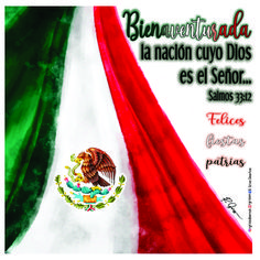 a poster with the flag of mexico on it