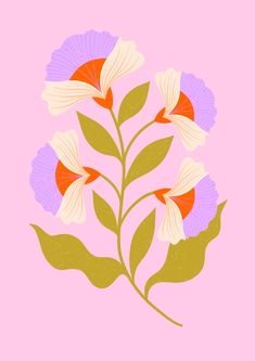 Bloom Illustration Design, Flower Geometric Illustration, Illustrator Flower, Flower Art Prints, Modern Floral Illustration, Abstract Flower Illustration, Graphic Floral, Joyful Illustration, Modern Flower Illustration