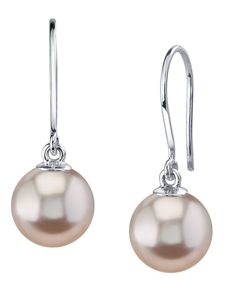 These elegant pearl earrings feature two pink freshwater cultured pearls on 14K gold backings. These pearls are AAAA quality with very high luster.
These earrings come packaged in a beautiful jewelry gift box with an official certificate of authenticity. Formal Rose Gold Pearl Earrings, Elegant High Luster Pearl Earrings Gift, Classic Pink Earrings For Formal Occasions, Elegant Pink Pearl Earrings For Formal Occasions, Classic Pink Drop Earrings, Classic Pink Pearl Wedding Earrings, Formal Pink Pearl Earrings, Classic Pink Dangle Earrings, Classic Pink Pearl Earrings For Wedding