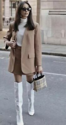 Pinterest Round Neck Blazer, Mini Blazer Dress, Mini Blazer, Camel Blazer, Workwear Brands, Lacoste Polo Shirts, Coat Women Fashion, Zara New, Houndstooth Blazer