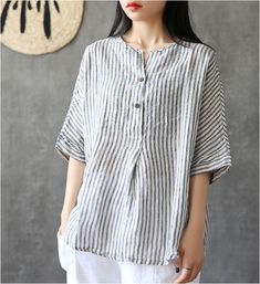 Linen Tops, Cotton Shirts Women, Linen Top Women, Short Kurta, Striped Linen Shirt, Linen Shirts Women, Blouse Cotton, Sequin Crop Top, Linen Shirts