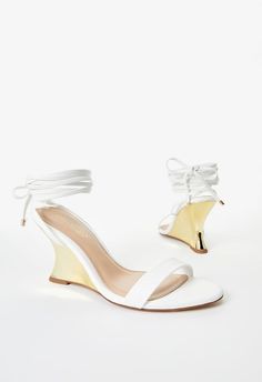 Avyanna Wedge Sandal Yule Ball, Fashion Shoes Sandals, Wedge Sandal, Fit Inspo, Yule, Bright White, Wedge Sandals, Ankle Strap, Shoes Sandals