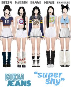 #newjeans #kpop #stage #supershy. Discover outfit ideas for made with the shoplook outfit maker. How to wear ideas for fit and Current Mood STAY SALTY Super Shy Outfit, Cute Airport Outfit, Korean Fashion Kpop Inspired Outfits, Newjeans Kpop, Egirl Fashion, Kpop Stage, Stay Salty, Dancer Costume, Korean Fashion Kpop