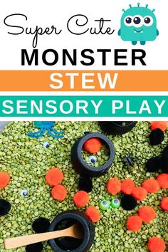 monster stew Halloween sensory bin Halloween Sensory Table, Halloween Sensory Activities, Halloween Sensory Play, Halloween Sensory Bin, Fall Sensory Bin, Halloween Activities Preschool, Classroom Halloween Party, Preschool Crafts Fall