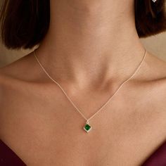 Dainty Emerald Green Pave Square Necklace Emerald Chooker Necklace May Birthstone Necklace Engagement Gift Emerald Jewelry Set Gifts For Her 💎 Emerald green Necklace is designed to accompany you on your most beautiful days, elegant and stylish.  💎 The jewel of the most beautiful days. Wedding, Engagement and graduation gift.  💎 Bridesmaid gift. Graduation gift. Valentine's gift. This necklace is also prepared as a set with earrings.  💎 Don't forget to check them out. We wrap it as a gift wra Hand Set Emerald Necklace For Party, Luxury Classic Emerald Necklace With Prong Setting, Affordable Green Necklace For Celebration, Luxury Minimalist Emerald Necklace, Dainty Luxury Emerald Birthstone Necklace, Luxury Elegant Emerald Necklace Gift, Luxury Dainty Emerald Necklace For Formal Occasions, Dainty Gold Emerald Necklace Luxury, Emerald Solitaire Necklace Silver