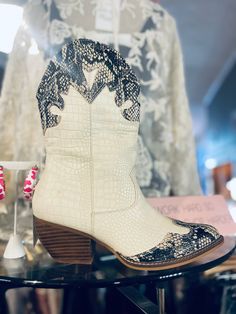 When you put on a pair of No Regrets, you won’t have to worry about looking back—literally! With a 1.5 inch heel, these boots are perfect for any outfit, from sundresses to skinnies. So don’t second-guess, just pull on and go! White Low Heel Boots For Summer, White Low Heel Summer Boots, Western Style Mid-calf Boots With Block Heel For Spring, Western Heeled Boots With Low Heel And Fitted Design, Western Style Summer Mid-calf Boots With Snip Toe, Western Style Mid-calf Boots With Snip Toe For Summer, Western Style Summer Mid-calf Snip Toe Boots, Summer Heeled Boots With Round Toe, Summer Western Knee-high Boots