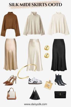 Rok Outfit, Chique Outfit, Rock Outfit, Midi Skirts, Modest Fashion Outfits, Skirt Outfit, Fall Fashion Outfits, Looks Style, Lookbook Outfits