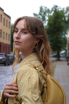 Spiral Gold Earrings Geometric Triangle Lightweight Earrings Modern Unique Statement Earrings Everyday Contemporary Swirl Designer Jewelry  Wearing these earrings is like wearing a piece of the universe's most elegant design--a reminder that we are all connected to something larger, something profound. The Fibonacci Spiral earrings invite you to embrace your own journey, to celebrate the twists and turns of life, and to find beauty in every step along the way. Lenght: 4.4cm Width: 3.6cm Weight p Golden Spiral, Fibonacci Spiral, We Are All Connected, Earrings Everyday, White Patches, Spiral Earrings, Earrings Geometric, Geometric Triangle, Lightweight Earrings