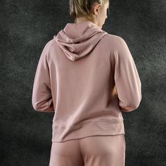 The softest hoodie ever! This Essential Collection pullover will soothe you into a cozy bliss thanks to its midweight design and unparalleled comfort. Made from ultra-soft, 4-way stretch modal fleece, it is a perfect year-round staple. French Terry Loungewear Hoodie, Athleisure Hoodie With Drawstring For Lounging, Solid French Terry Sweats For Loungewear, Comfortable Sweats With Drawstring Hood, Comfortable Lounge Sweatshirt With Drawstring Hood, Comfortable Sweatshirt With Drawstring Hood For Lounging, Athleisure Hoodie With Ribbed Cuffs For Lounging, Comfortable Lounging Sweatshirt With Drawstring Hood, Soft-washed Hooded Sweatshirt For Athleisure