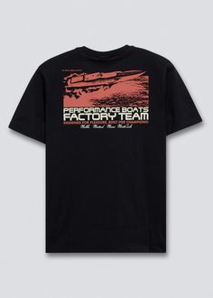 Elevate your casual wardrobe with our men's Factory Team Short Sleeve Graphic T-shirt. Available in solid black, this classic crewneck tee boasts short sleeves and is crafted from comfortable cotton fabric. Featuring left chest and back graphics, it adds a touch of edge to your look while maintaining a true-to-size fit for ultimate comfort and style. - True to size Crewneck Short sleeves 100% cotton Machine wash, tumble dry low - Return Policy Shipping Policy Band Merch Graphic Print Crew T-shirt, Black Graphic Print Crew T-shirt, Black Crew Neck T-shirt With Graphic Print, Black Crew T-shirt With Logo Print, Black Cotton T-shirt With Front And Back Print, Pre-shrunk Crew Neck Band Merch T-shirt, Pre-shrunk Crew T-shirt For Streetwear, Cotton Crew T-shirt With Back Print, Crew Neck Cotton T-shirt With Back Print