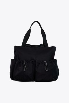 BÉIS 'The Sport Carryall' in Black - Chic Tennis Tote Tenniscore Aesthetic, Tennis Tote, Pink Luggage, Work Accessories, Gym Essentials, Travel Bags For Women, Travel Tote Bag, Luggage Cover, Best Bags