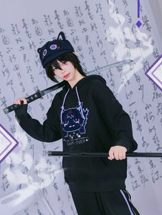 This hoodie draws inspiration from the Wanderer character in Genshin Impact. Featuring a drawstring hood design, it is both stylish and functional. The hoodie is adorned with fuzzy kitty patch embroidery, adding a cute and cozy touch. Additionally, it comes with convenient pockets, perfect for keeping your hands warm or storing small items.  The price includes only the hoodie.   	 		 			Size 			S 			M 			L 			XL 		 		 			Length 			65 			70 			72 			74 		 		 			Bust 			116 			122 			126 			132 Wanderer Fan Art, Taobao Brands, Genshin Impact Wanderer, Hood Design, Purple Bunny, Steampunk Fashion Male, Gothic Skirts, The Wanderer, Patch Embroidery