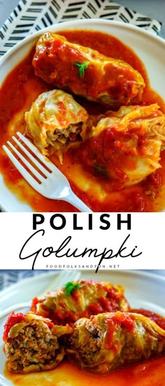 polish goulash stuffed cabbage with tomato sauce