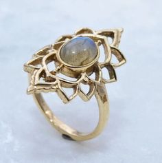 "Gray Labradorite Ring, Brass gemstone ring, Women Ring, Handmade Ring, Boho Ring, Anniversary Gift, Vintage Ring, Gift for her, Dainty ring ♥ SIZE:- All Size Are Available, choose from variation. ♥Material:-Brass ♥ STONE:- Labradorite ♥ BENEFITS OF LABRADORITE... Labradorite is excellent for strengthening intuition - promoting psychic abilities. Labradorite banishes fears and insecurities and strengthens faith in the self and trust in the universe. It stimulates the imagination and calms an ove Gold Rings With Labradorite Natural Stones, Yellow Gold Labradorite Ring For Gift, Spiritual Yellow Gold Crystal Ring, Spiritual Gold Labradorite Rings, Spiritual Opal Ring With Stone Setting, Spiritual Opal Ring With Stone Setting As Gift, Spiritual Gold Rings With Natural Stones, Handmade Gold Moonstone Ring In Spiritual Style, Handmade Gold Moonstone Ring With Spiritual Style