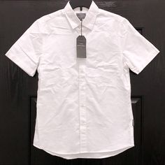 London Peter Werth Church Men’s White Short Sleeve Shirt 100% Cotton Size Small New With Tag Cotton Button-up Plain Shirt, Plain Cotton Button-up Shirt, White Button-up Short Sleeve Work Shirt, White Short Sleeve Button-up Shirt For Work, White Short Sleeve Button-down Shirt For Work, White Short Sleeve Shirt With Buttons For Work, White Short Sleeve Buttoned Shirt For Work, Plain Cotton Shirt For Work, White Fitted Short Sleeve Casual Shirt