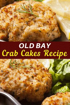 crab cakes with lemon wedges and lettuce