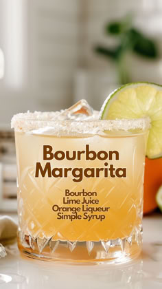 Bourbon Margarita Moscato Mixed Drinks, Bourbon Margarita Recipe, Drinks With Orange Liquor, Homemade Cocktail Mixers, Orange Liquor Drinks Cocktails, Drink Specials For Bars, Anejo Tequila Cocktails Recipe, Ready To Drink Cocktails, Alcoholic Drinks Whiskey