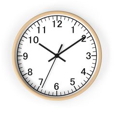 a clock showing the time on white background with clippings to indicate it's 11 o'clock