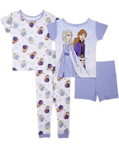 NEW Disney Frozen Kids Girls 4-piece Pajama Set Size 6. Condition is New with tags. Shipped with USPS Ground Advantage. Disney Outfits Girls, Princess Pajamas, Disney Royalty, Frozen Kids, Disney Pajamas, Disney Clothes, Cute Nike Outfits, Spring Kids, Girls Sleepwear