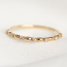 Simple Women Wedding Band, Gold Wedding Band Women, Stacked Engagement And Wedding Rings, Wedding Band Women, Simple Promise Rings, Unique Wedding Band, Silver Eternity Ring, Dainty Wedding Band, Half Eternity Wedding Band