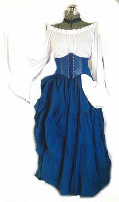 RENAISSANCE STEAMPUNK COSTUME CORSET MEDIEVAL PIRATE WENCH WAIST CINCHER S/2XL | eBay Vermilion Dress, Merlin Oc, Wench Costume, Pirate Wench Costume, Steampunk Skirt, Pirate Wench, Corset Waist