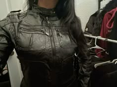 Leather Jacket Aesthetic, Black Motorcycle Jacket, Evolution Of Fashion, Goth Outfits, Fashion Killa, Alternative Fashion, Passion For Fashion, I Dress