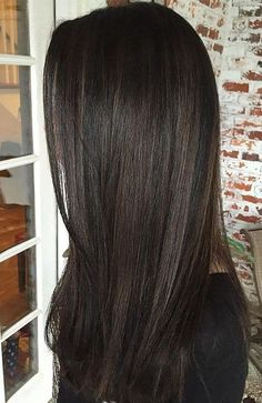 Color For Black Hair, Black Hair Balayage, Subtle Balayage, Black Hair Dye, Natural Highlights, Black Hair With Highlights, Hair With Highlights, Brown Hair Balayage, Brown Highlights