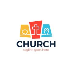 the church logo is shown with an image of a cross and a map on it