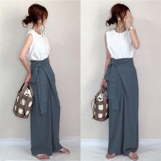 Japanese casual women loose irregular Cotton linen wide leg pants trousers Baggy  Size Chart: Cotton and linen fabric has no elasticity Pant Size Chart M: Waist is flat 78cm (bandage waist is adjustable) Hip 100 cm Thigh 58 cm Full length 104cm L: Waist is flat 80cm (bandage waist is adjustable) Hip 104cm Thigh 59cm Full length 106cm XL: The waist is flat 82 cm (the belt waist is adjustable), the hip circumference is 104 cm, the thigh circumference is 60 cm, and the total length is 102 cm (exclu Japanese Minimalist Fashion, Japanese Fashion Women, Trousers Baggy, Linen Wide Leg Pants, Cozy Pants, Cotton Linen Pants, Wide Leg Linen Pants, Japanese Outfits, Wide Pants