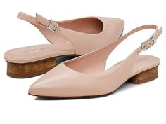 Vince Camuto Jesander - Women's Shoes : Soft Blush : Step into stylish comfort with the Vince Camuto Jesander flats. Suede upper. Ankle strap buckle closure. Pointed-toe silhouette. Synthetic lining, insole, and outsole. Added heel. Imported. Weight of footwear is based on a single item, not a pair. Flat Sandals With Buckle Closure For Work, Flat Sandals With Buckle For Work, Spring Open Toe Flats For Work, Spring Open Toe Work Flats, Spring Workwear Open Toe Flats, Formal Open Toe Flats With Buckle Closure, Open Toe Flats With Removable Insole For Work, Ankle Strap Flats With Removable Insole, Shoes Soft