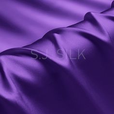 Type: 22momme Silk Charmeuse Fabric Thickness: 22m/m, about 95g per square meter Fabric Width: 114cm （44inches) Content: 100% silk Color: Purple 22momme is with excellent hand feeling and you won't feel it's too thick. Very durable for use. Silk Charmeuse Fabric not only the finest aesthetics, but retains the fluid sophistication most sought after in silk fabrics. Charmeuse is lightweight and drapes naturally. It has a satin side, which is shiny, and a matte side, which is dull and looks crepe. Silk Bedding Set, Mulberry Silk Fabric, Silk Eye Mask, Silk Satin Fabric, Silk Bedding, Purple Fabric, Purple Silk, Silk Pillowcase, Silk Charmeuse