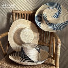 Handmade Colombian Wayuu Hat in Mawisa Straw Elevate your style with the unique beauty of handmade Colombian products. Wanaan proudly presents our  Wayuu Hat in Mawisa Straw. This is a true work of art from our Wayuu indigenous tribe, that will leave lasting impressions and memories. These carried accessories are a stylish addition to your look. Skilled artisans meticulously crafted each hat using traditional techniques passed down through generations. Don't miss this opportunity to bring a piec Artisan Boater Hat With Curved Brim For Beach, Artisan Woven Straw Hat For Summer, Traditional Wide Brim Panama Hat For Summer, Adjustable Artisan Boater Hat For The Beach, Blue Woven Straw Hat For Beach, Traditional Short Brim Panama Hat For Beach, White Handwoven Hat For Vacation, Traditional Wide Brim Panama Hat For Vacation, White Handwoven Vacation Hat