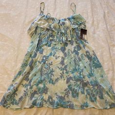 Never Worn, Nwt. Light Rayon Dress/Coverup. Regular Straps, Can Wear As Halter Too. Halter Too, Mini Sun Dress, Off Shoulder Cocktail Dress, Kimchi Blue Dress, Blue Dress Women, Floral Halter Dress, Velour Dress, Textured Dress, Rayon Dress