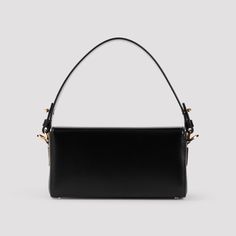 Lanvin Black Calf Leather Pencil Nano Shoulder Bag. Pure black calf leather bag, top shoulder strap, front flap fastening, front gold-tone buckle with lettering logo, adjustable and detachable shoulder strap, one main compartment. Gold-tone hardware. Lanvin Sneakers, Lanvin Shoes, Tom Ford Handbags, Expensive Handbags, Stella Mccartney Bag, Lettering Logo, Leather Shoulder Handbags, Pure Black, Leather Cap